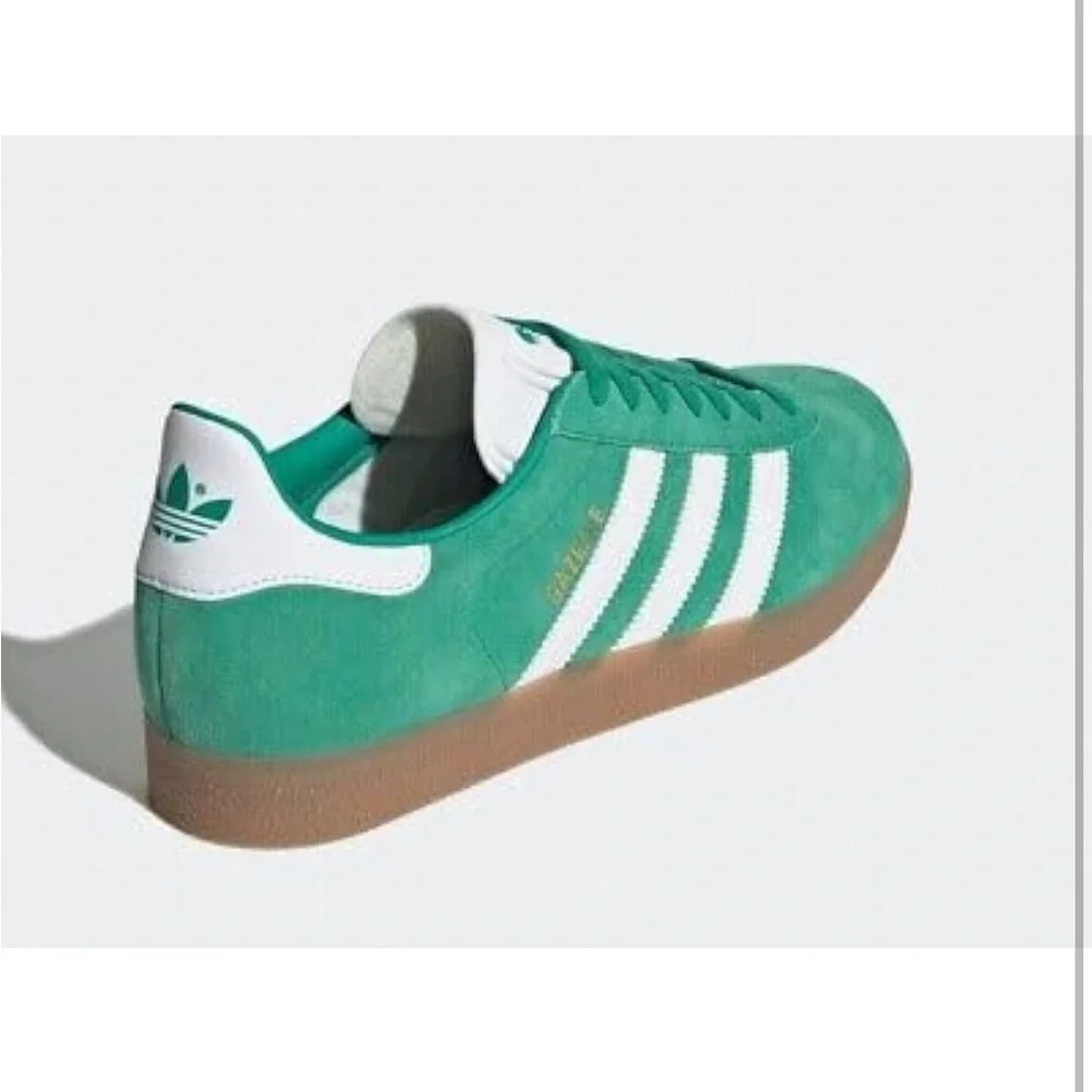 adidas Originals Men's Gazelle Shoes, Green Court Gum - Picture 15 of 16